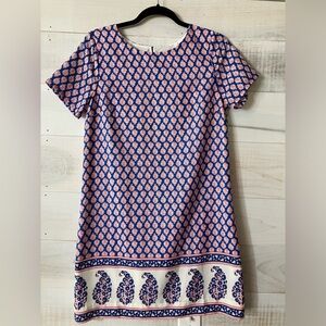 J Crew block print dress - size 4